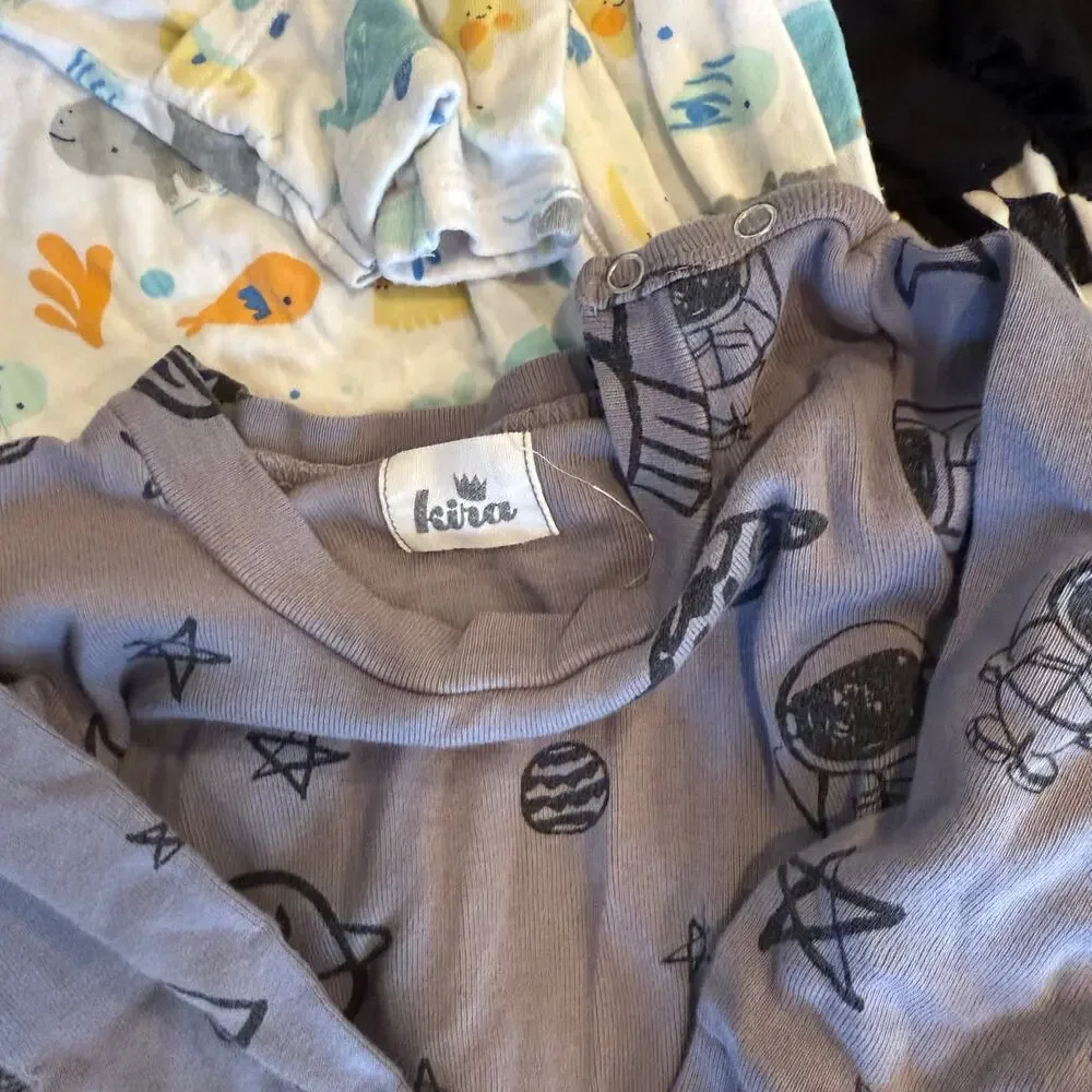 BUNDLE LOT Boys Pajamas SZ 0-3 Months to 7/8T Includes 11 Items Brands Assorted